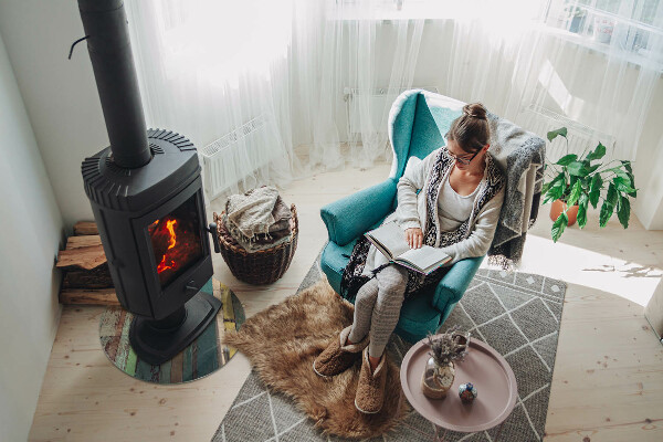 Kulatá podložka pod krbová kamna Desky v různých odstínech