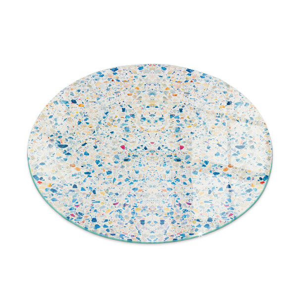 Kulaté sklo pod krbová kamna Abstraktní textura vzor