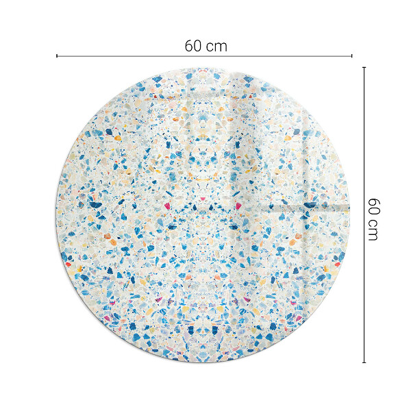 Kulaté sklo pod krbová kamna Abstraktní textura vzor