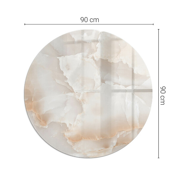 Kulatá podložka pod krbová kamna Vzor z přírodního kamene