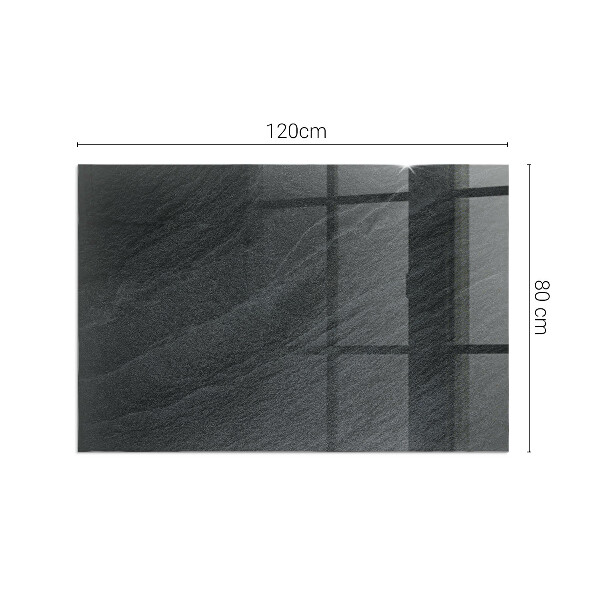 Obdélníkové tvrzené sklo pod krbová kamna Textura přírodního kamene