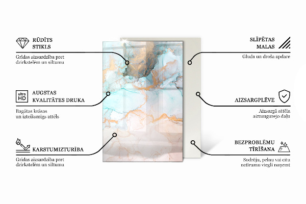 Obdélníkové sklo před krb Přírodní dřevěný vzor