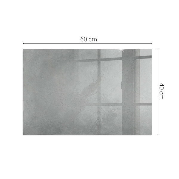 Obdélníkové tvrzené sklo pod krbová kamna Betonová textura s efektem