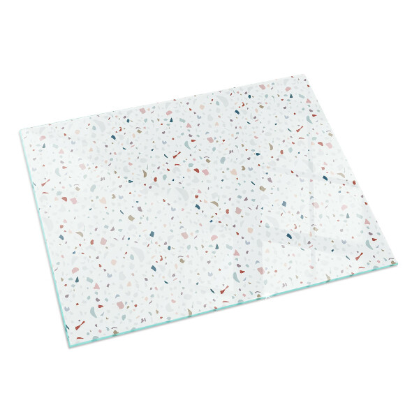 Obdélníkové sklo před krb Vzor s malými tvary