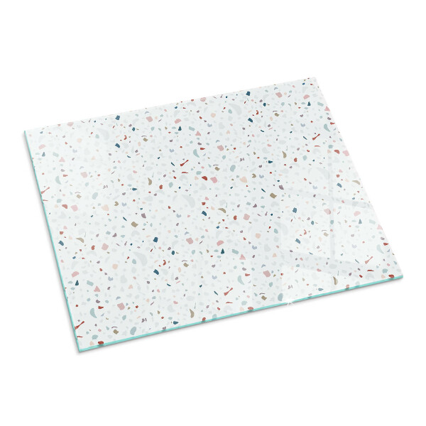 Obdélníkové sklo před krb Vzor s malými tvary