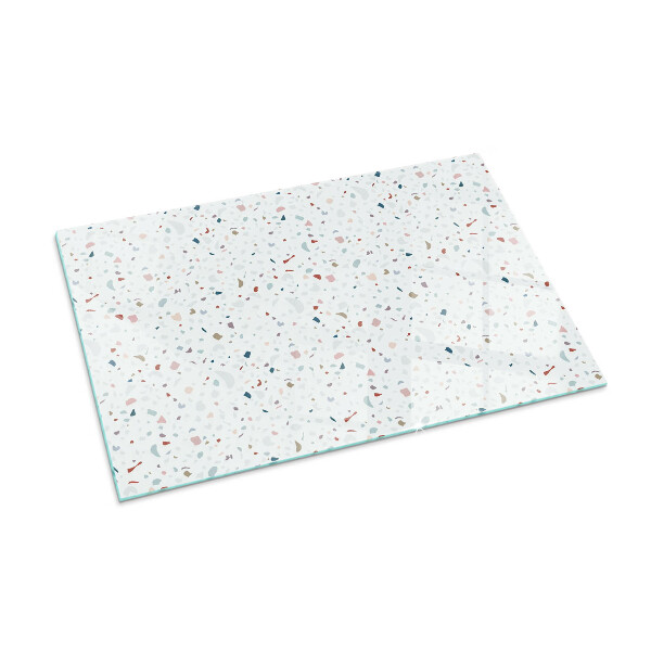 Obdélníkové sklo před krb Vzor s malými tvary