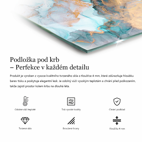 Obdélníkové tvrzené sklo pod krbová kamna Abstraktní textura pozadí