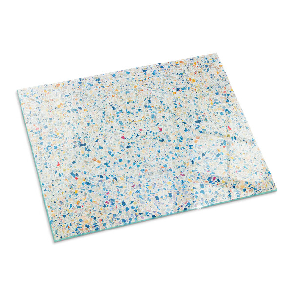 Obdélníkové tvrzené sklo pod krbová kamna Abstraktní textura vzor