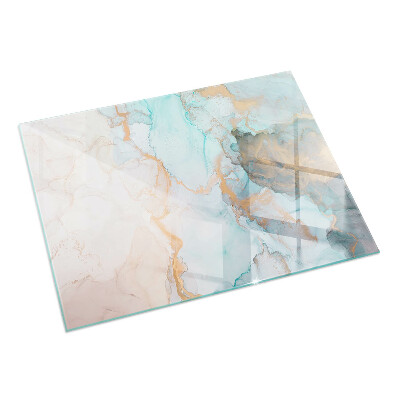 Obdélníkové tvrzené sklo pod krbová kamna Abstraktní tekutý vzor