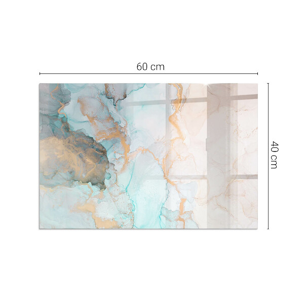 Obdélníkové tvrzené sklo pod krbová kamna Abstraktní tekutý vzor