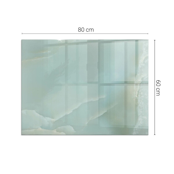 Obdélníkové tvrzené sklo pod krbová kamna Jemný mramorový vzor