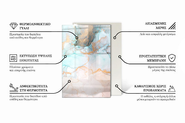 Obdélníkové sklo před krb Barva: Tmavě modrá