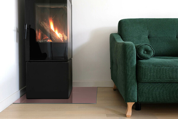 Obdélníkové tvrzené sklo pod krbová kamna Barva růžová