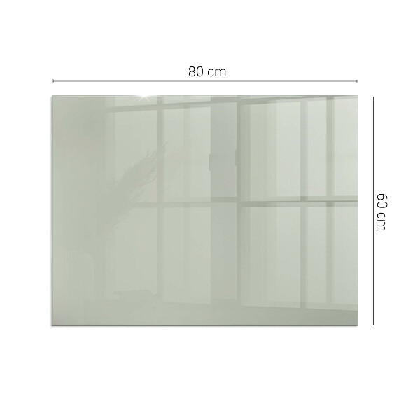 Obdélníkové sklo před krb Barva Šedozelená