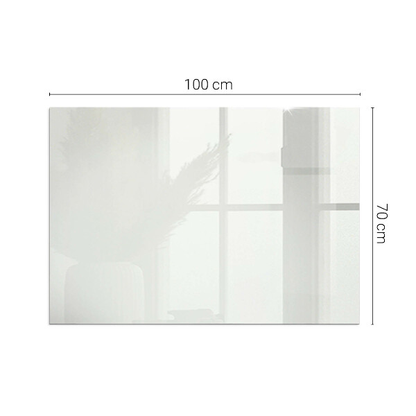 Obdélníkové tvrzené sklo pod krbová kamna Slonovinová barva