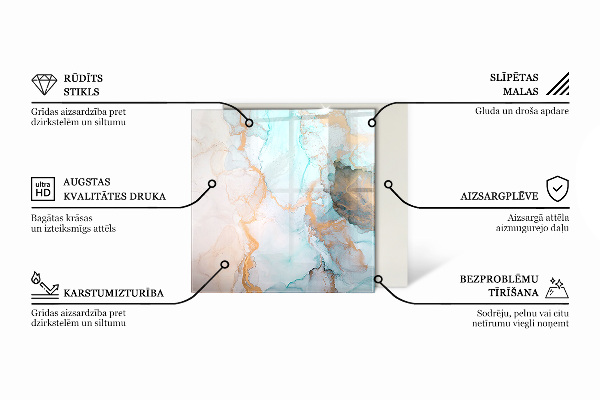 Sklo pod krb Textura přírodního kamene