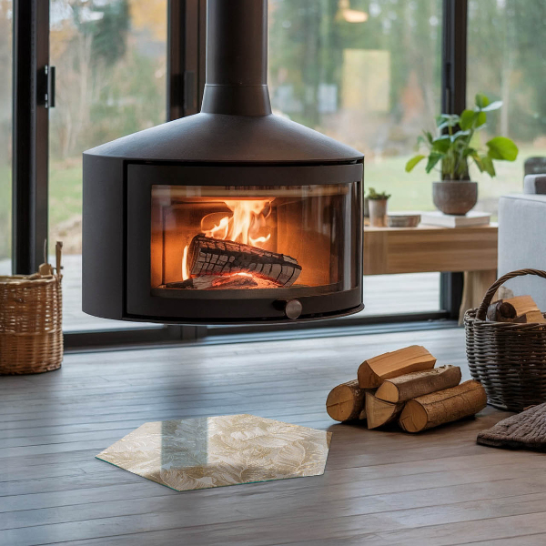 Sklo pod krb Listy v jemných vzorech