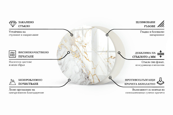 Pracovní deska Struktura mramorového vzoru