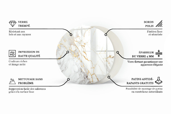 Pracovní deska Mramorové žíly ve stylu