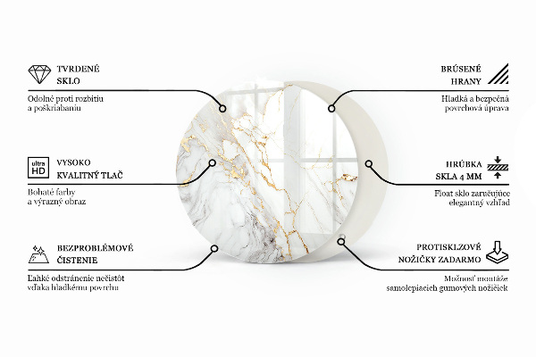 Pracovní deska Mramorové žíly ve stylu