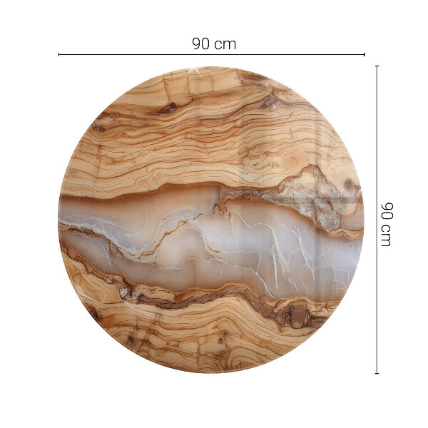 Pracovní deska Dřevo s pryskyřičnými akcenty