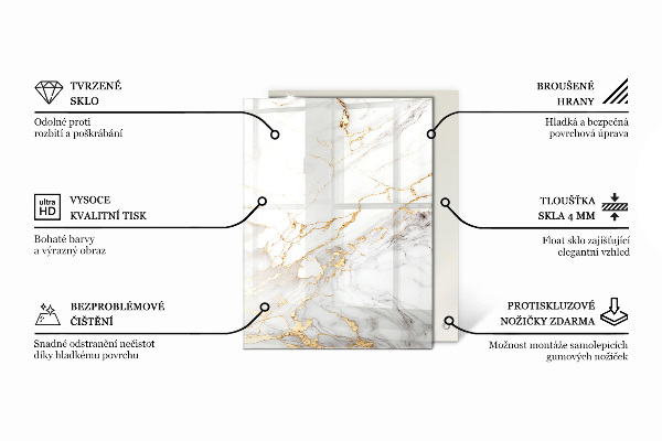 Stolová deska Vzor dřevěných panelů