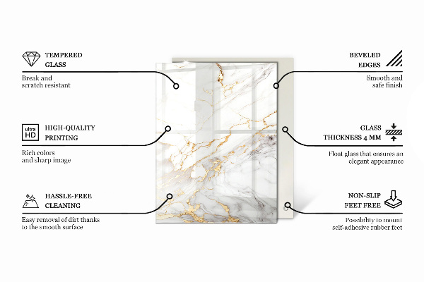 Stolová deska Hladká bílá