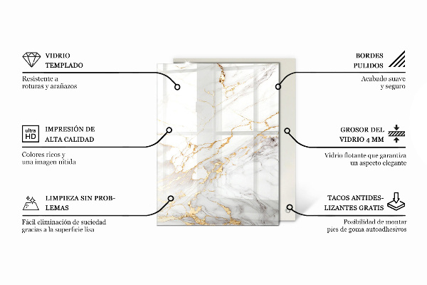 Stolová deska Hladký černý styl