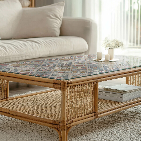 Stolová deska Ozdoby ve stylu mozaiky