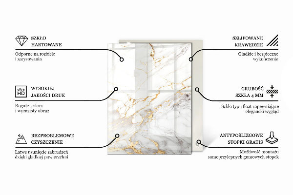 Stolová deska Žilkový mramorový vzor