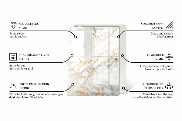 Stolová deska Žilkový mramorový vzor