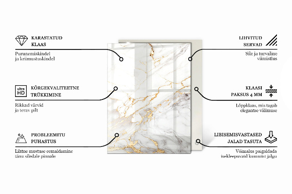 Stolová deska Vzor z přírodního kamene