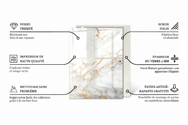 Stolová deska Elegantní mramorový vzor