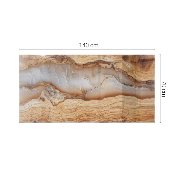 Stolová deska Vzor přírodního dřeva a pryskyřice