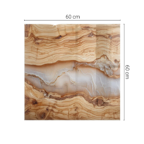 Stolová deska Vzor přírodního dřeva a pryskyřice
