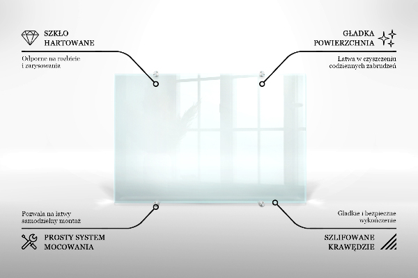 Průhledný obkladový panel do kuchyně 100x50 cm