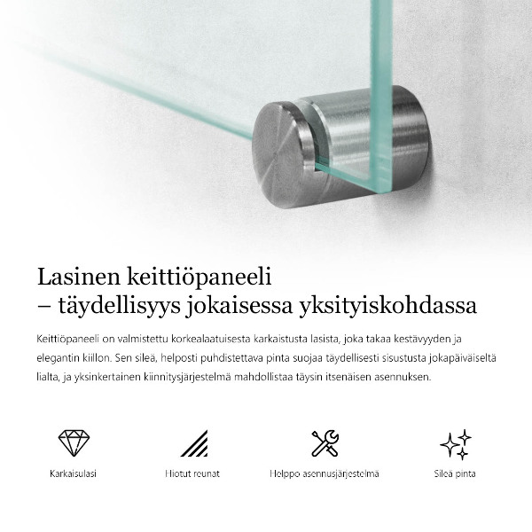 Obkladový panel do kuchyně průhledný 100x70 cm