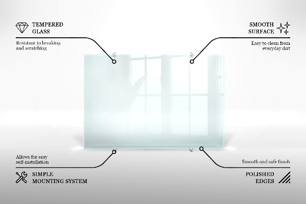 Obkladový panel do kuchyně průhledný 100x70 cm