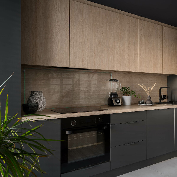 Průhledný skleněný obklad do kuchyně 125x50 cm