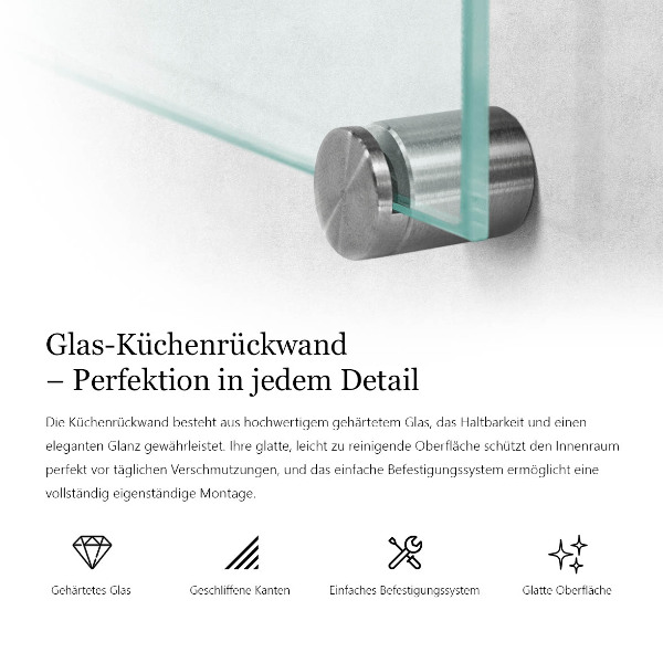 Panel za kuchyňskou linku průhledný 60x40 cm