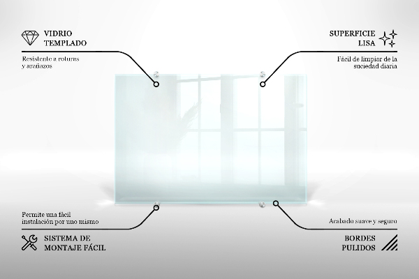 Panel za kuchyňskou linku průhledný 60x40 cm