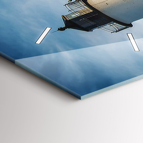 Vertikální skleněné hodiny Maják Annisquam