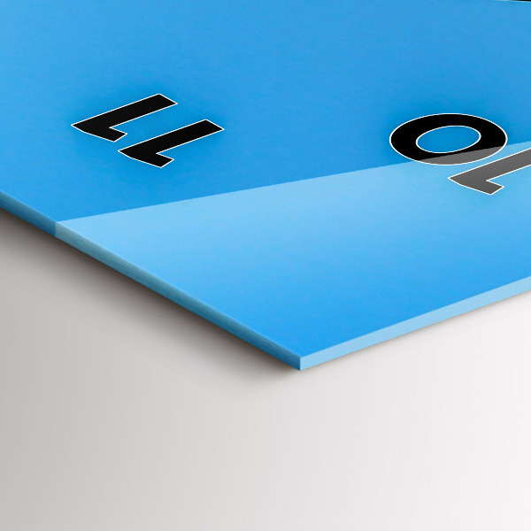 Vertikální skleněné hodiny Pohled na hory