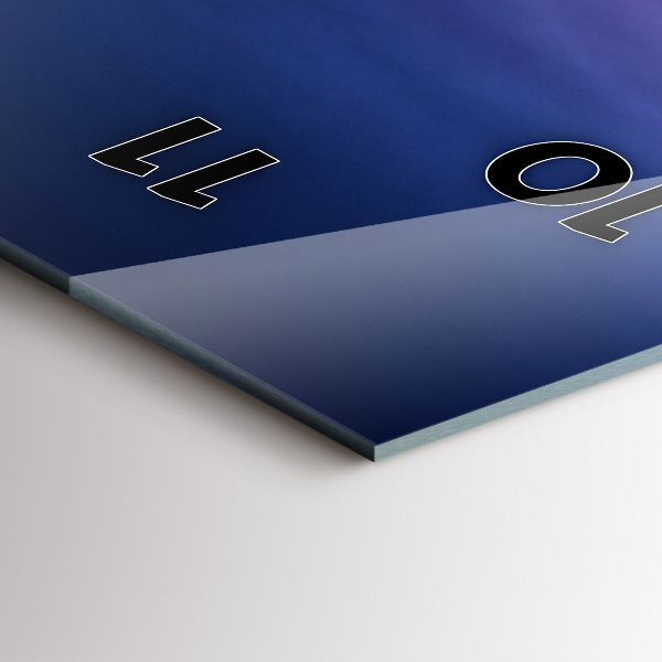 Vertikální skleněné hodiny New York a západ slunce