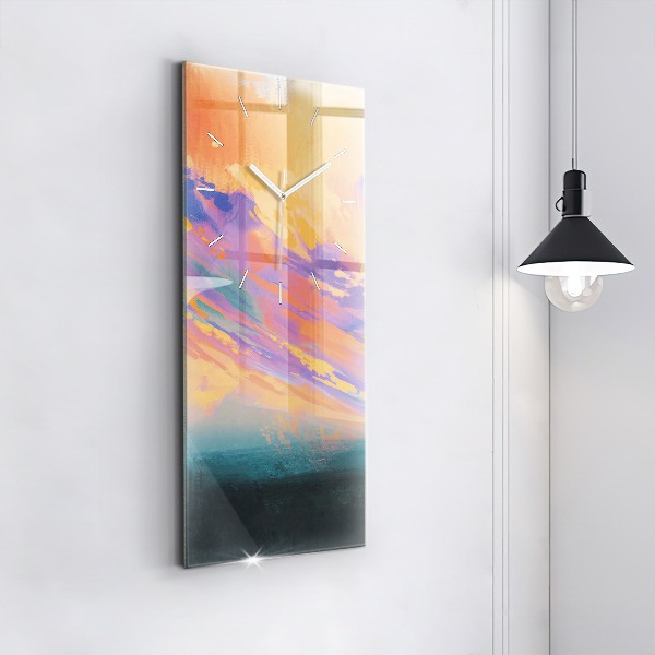 Vertikální skleněné hodiny Platonická láska