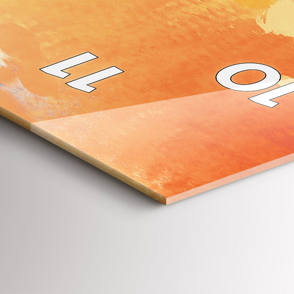 Vertikální skleněné hodiny Platonická láska