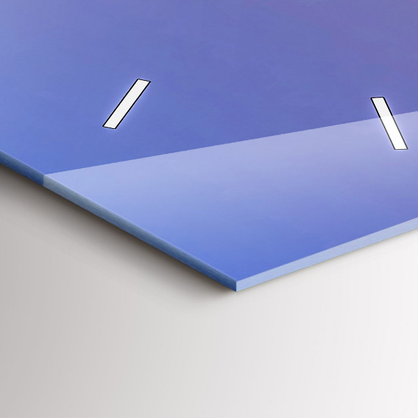 Vertikální skleněné hodiny Pohled na Barcelonu