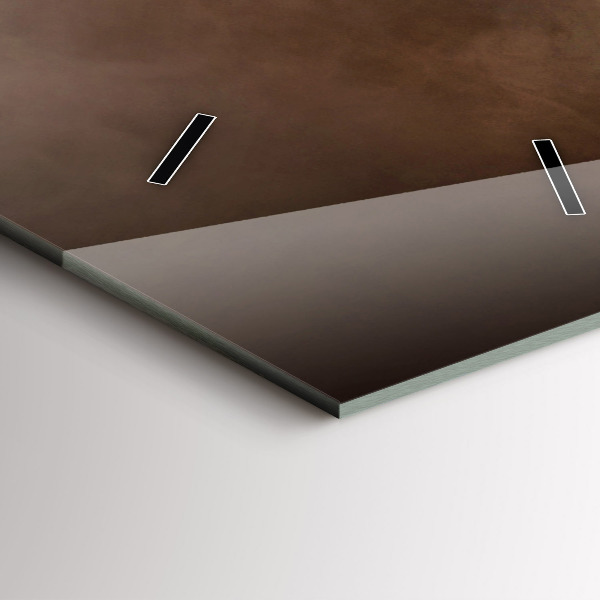 Vertikální skleněné hodiny Kávová zrna