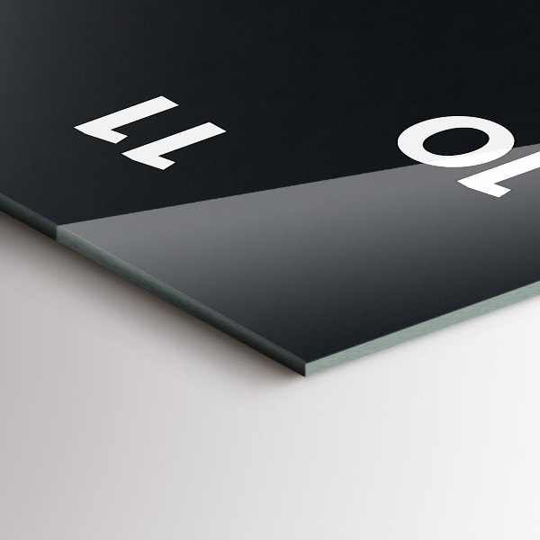 Vertikální skleněné hodiny Kávová zrna