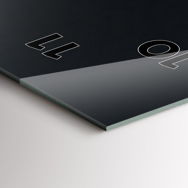 Vertikální skleněné hodiny Kávová zrna